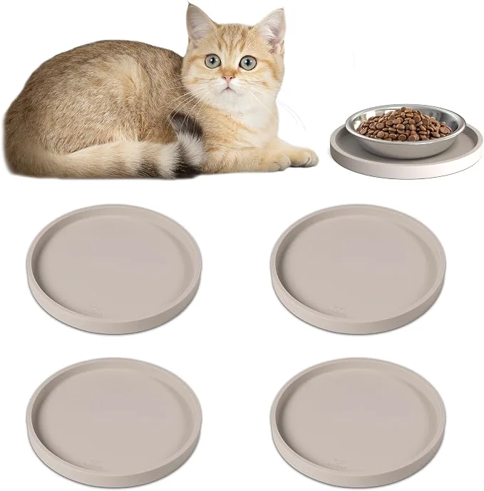 Modern Arespark Pet Silicone Food Mat Round Eating Tray High-Performance
