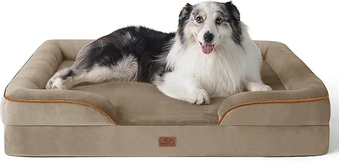 Unique Bedsure XL Orthopedic Dog Bed for Extra Large Dogs Secure