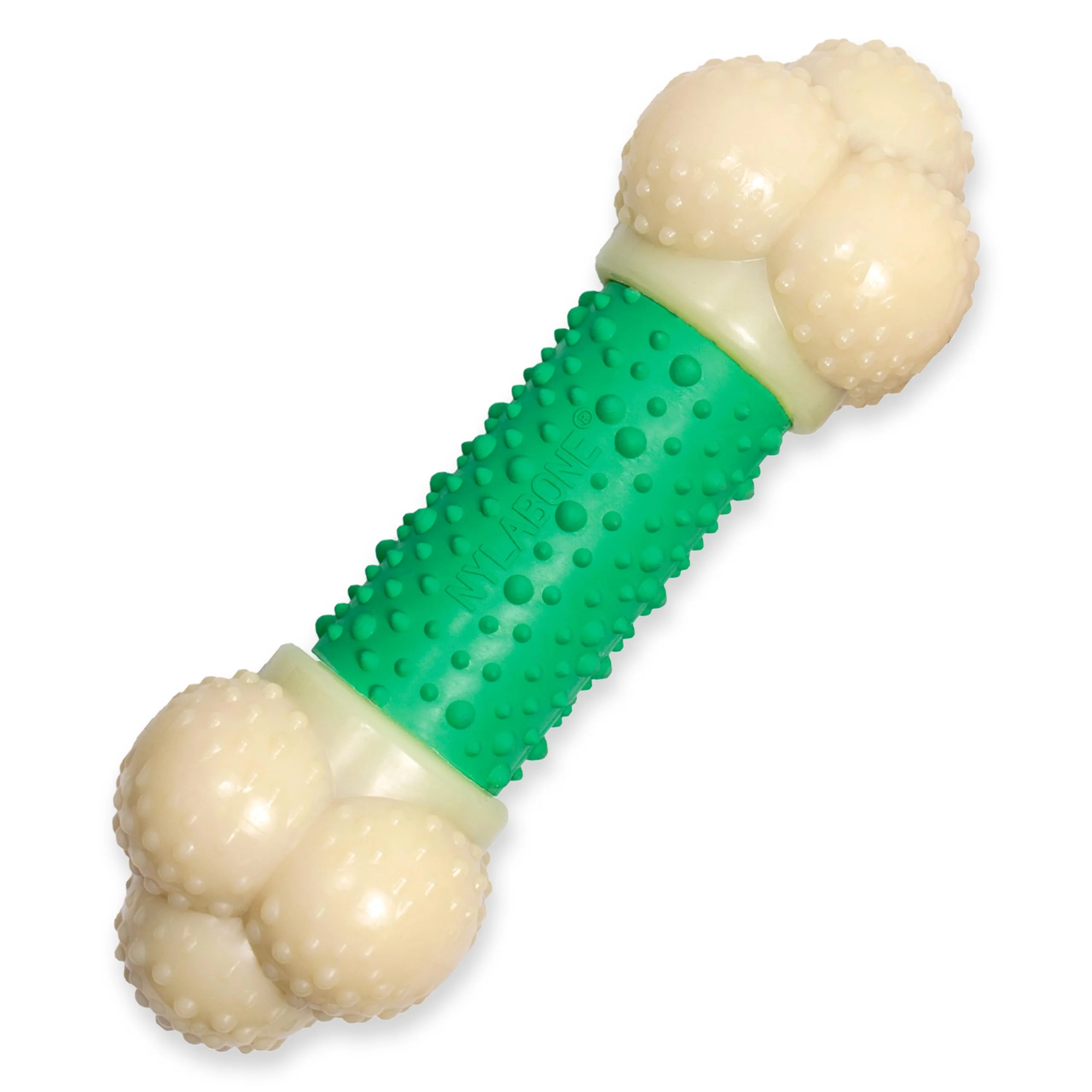 Fine Crafted Nylabone Double Action Bone Power Chew Toy for X-Large Dogs Bacon Flavor User-Friendly