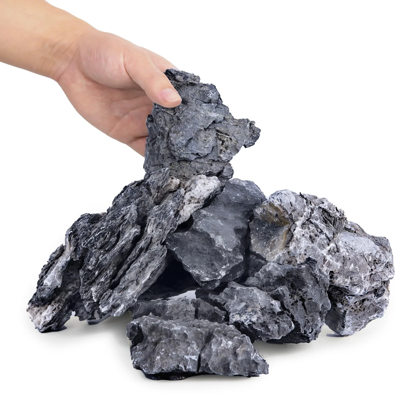 Expertly Made Hygger CO2 6.6LB Seiryu Rock Stone for Aquascaping – Natural Aquarium Landscape Rocks High-End