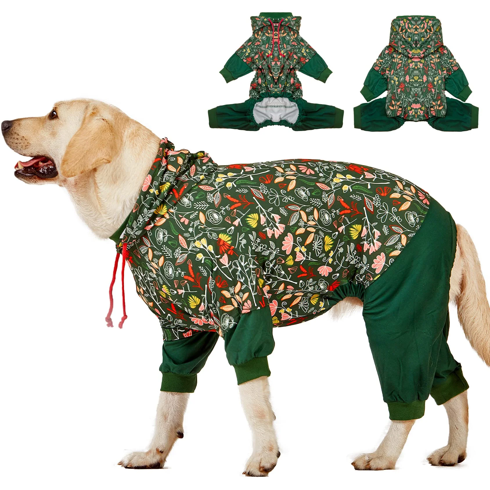 First-Class LovinPet Large Dog Onesies – Wound Care Anxiety Relief Pajamas for Big Dogs Fine