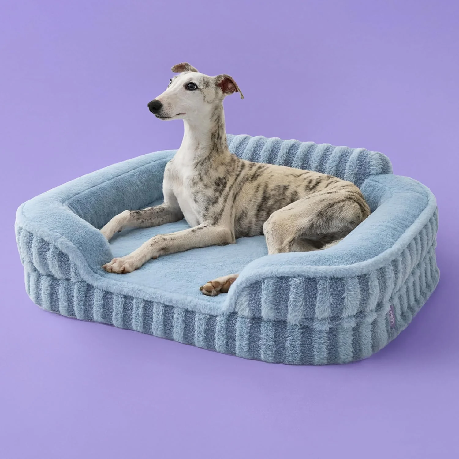Excellent LE SURE Cute Dog Bed Medium Size Dog Orthopedic Waterproof Medium Pet Beds with Sides Non-Slip Bottom and Egg-Crate Foam Pet Couch Sofa with Washable Removable Cover Blue Authentic
