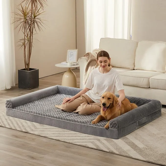 Superior BFPETHOME Dog Beds for Large Dogs Orthopedic Dog Bed for Medium Large Dogs Contemporary