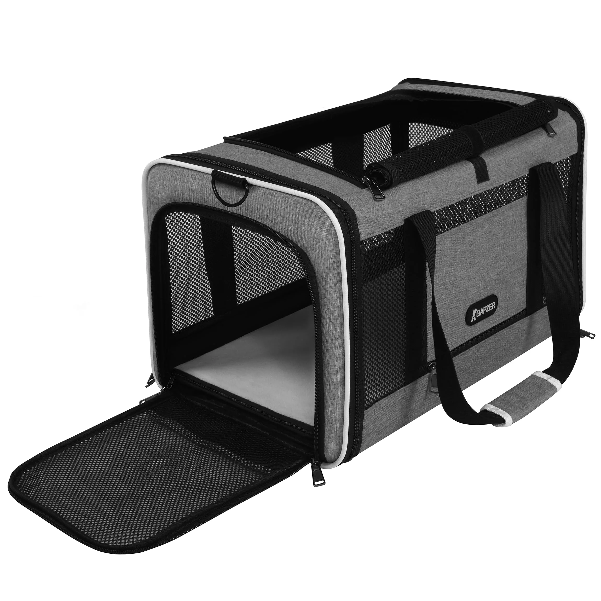 Professional GAPZER Cat Carrier 18x11x11 Top-Load Soft Pet Travel Bag for Cats Small Dogs Rabbits Efficient