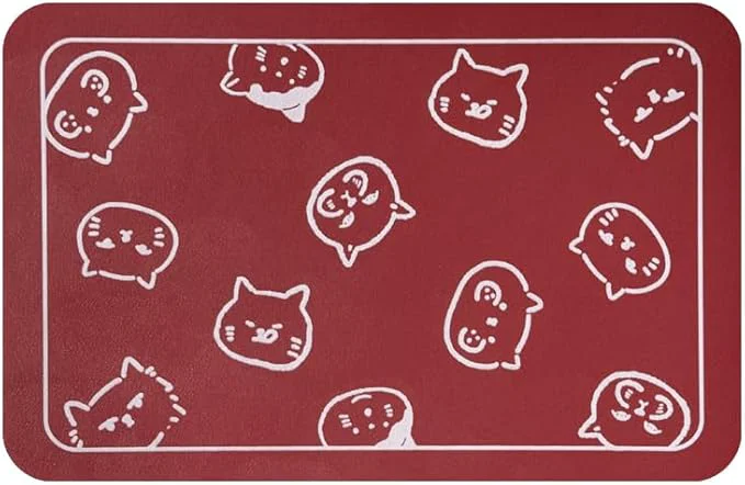 Exceptional YCT Cat Food Mat Cat Mat for Food and Water Pet Feeding Mat Non-Slip Super User-Friendly