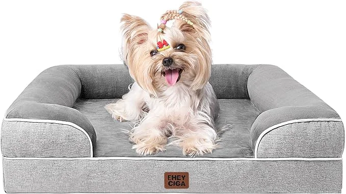 Clean EHEYCIGA Orthopedic Dog Bed for Small Dogs Waterproof Memory Foam Small Pet Carefully Designed