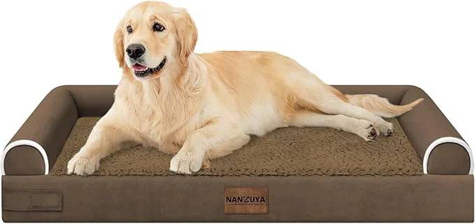 Consistent Large Dog Bed Orthopedic Washable Beds Bolster XL Bed Medium Large Dogs Egg Breathable