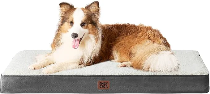 Casual EHEYCIGA Orthopedic Dog Beds for Large Dogs Comfortable
