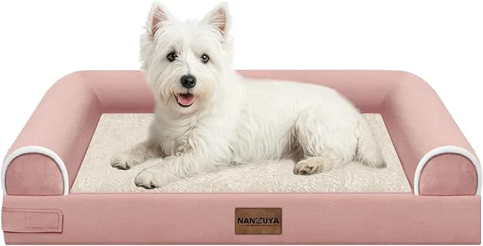 Classic Medium Dog Bed Orthopedic Washable Beds Bolster Medium Sized Dogs Bed Egg Efficient