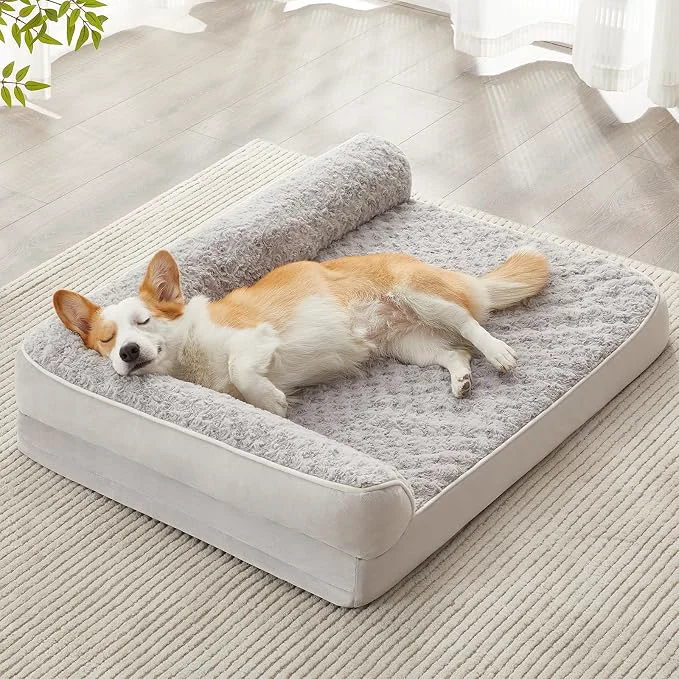 Sustainable BFPETHOME Orthopedic Dog Beds for Large Dogs-Waterproof Sofa Dog Bed Fine Crafted