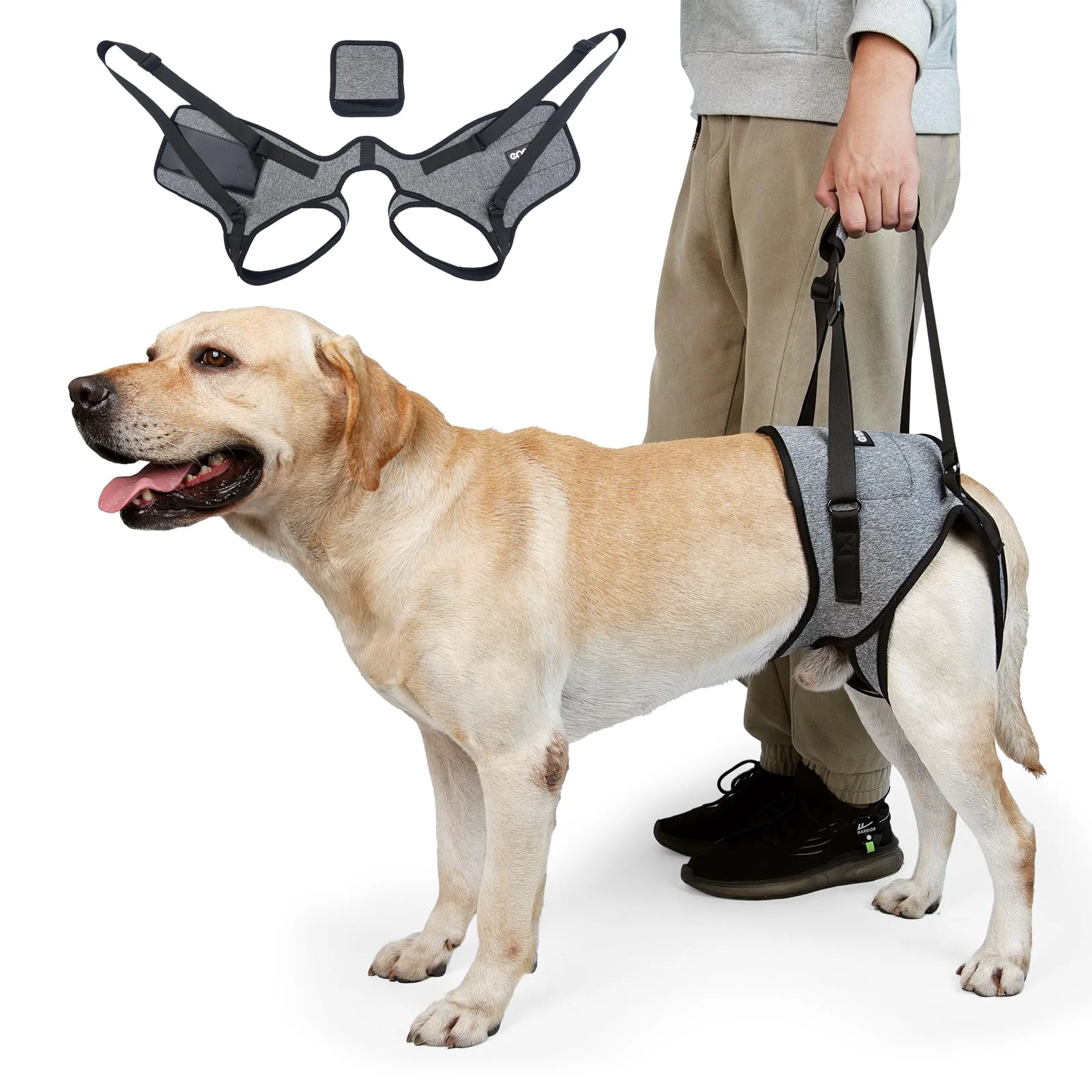 World-Class CNEO Dog Lift Harness - Adjustable Support for Medium to Large Dogs Comfortable Safe Mobility Sophisticated