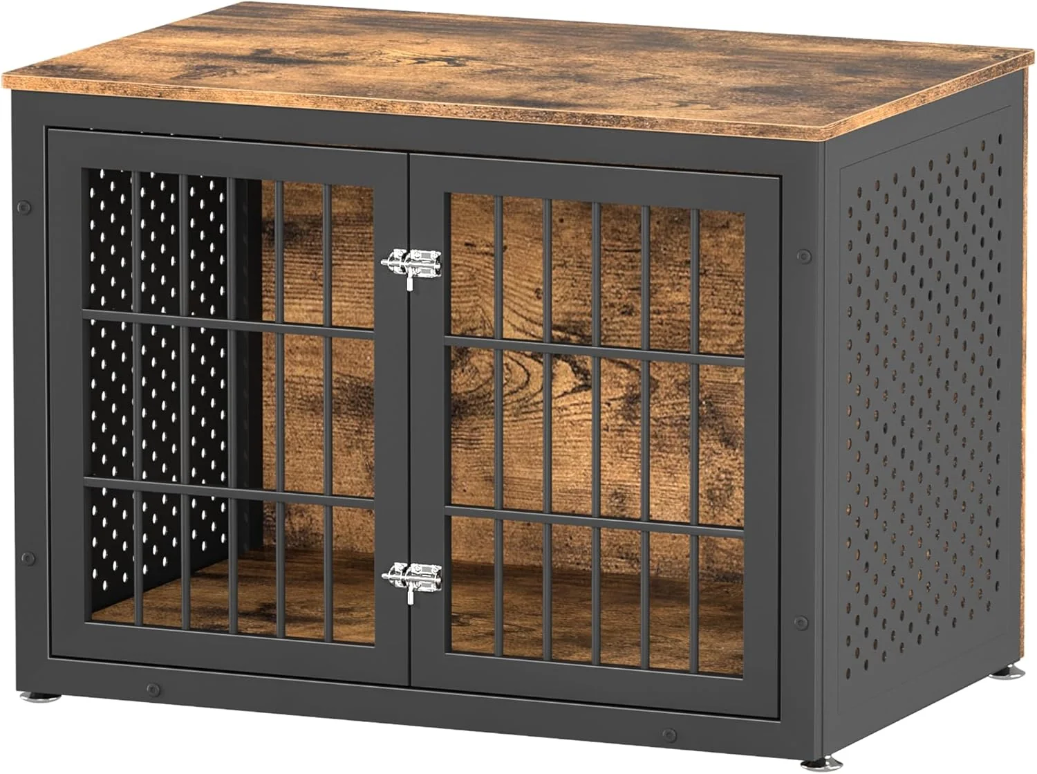 Fashionable 38 Heavy Duty Dog Crate Furniture for Large and Medium Dogs Wooden Metal Kennel for High Anxiety Dogs Chew Proof Pet Cage Indoor Decorative Dog Kennel End Table Quality
