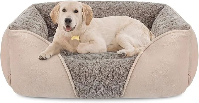 Sustainable INVENHO Large Rectangle Orthopedic Dog Bed High-End