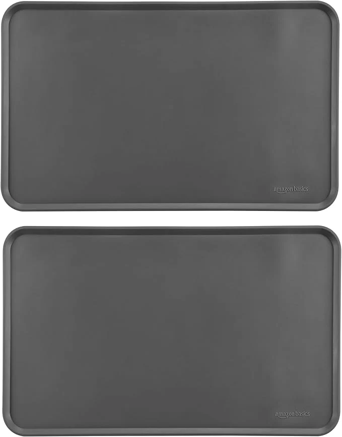 Fashionable Amazon Basics Waterproof Non-Slip Silicone Pet Feeding Mat Minimalist