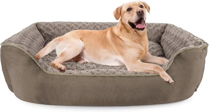 User-Friendly JOEJOY Rectangle Dog Bed for Large Medium Small Dogs Organic