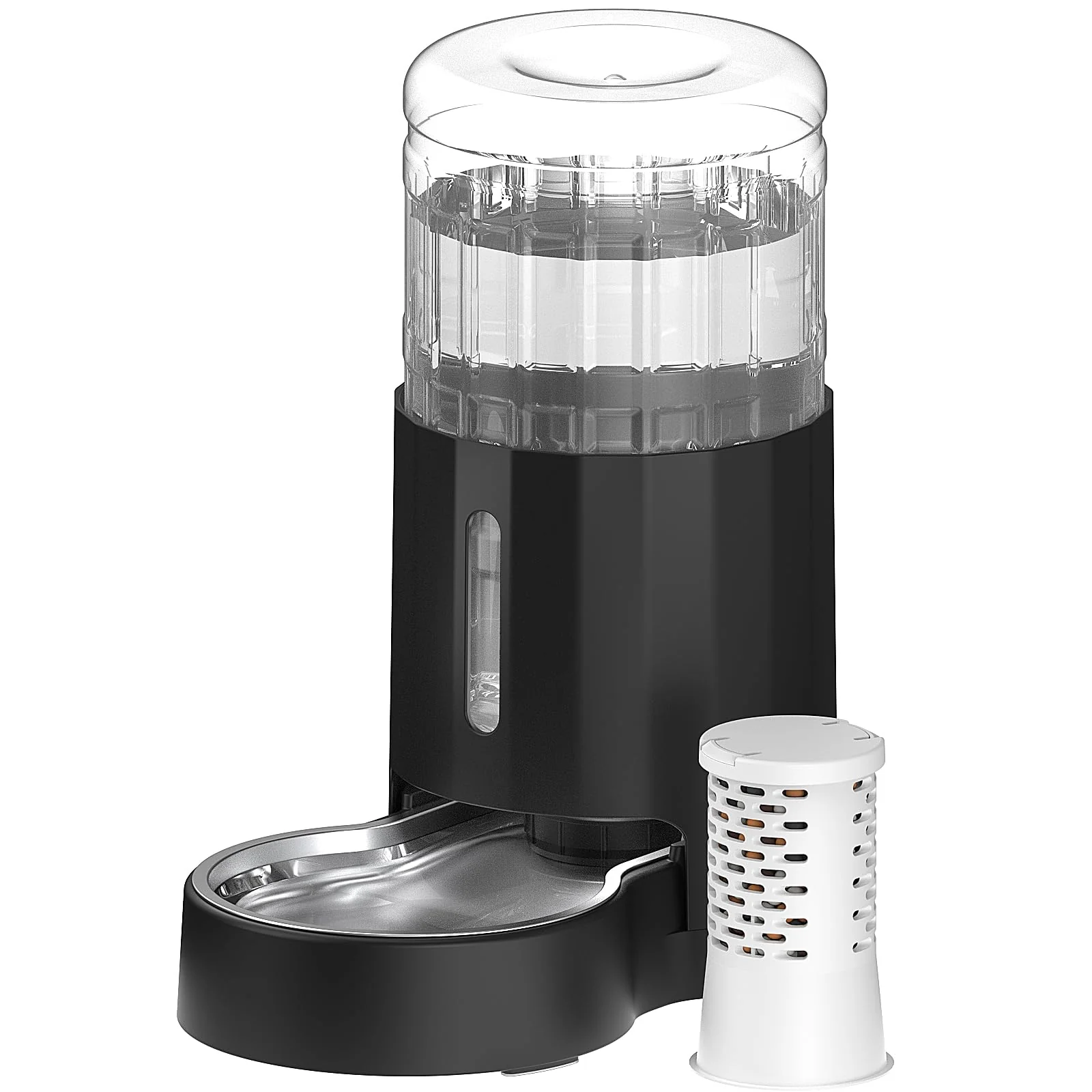 Durable CZPET Automatic 4L Gravity Water Dispenser for Dogs Cats Stainless Steel Bowl Exceptional