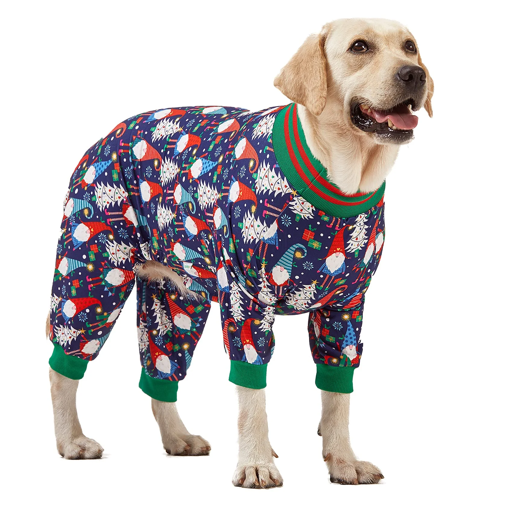 Exceptional LovinPet Large Dog Christmas Pajamas Navy Prints Holiday PJs for Big Dogs Carefully Designed
