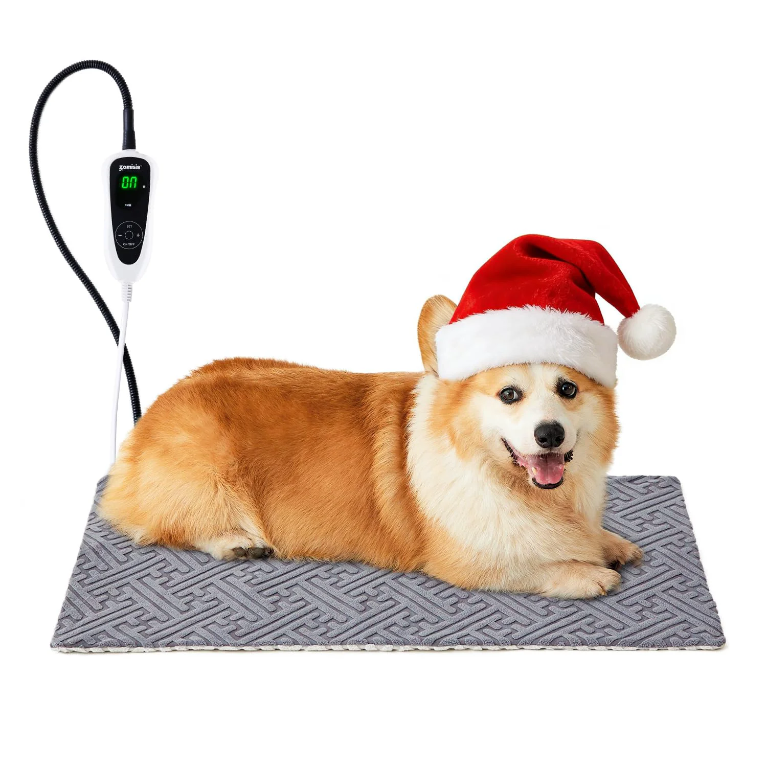 Selected ZOMISIA Dog Heating Pad 28x18 in – 11 Temperature Levels 25 Timer Options Waterproof Chew-Resistant Cord Official