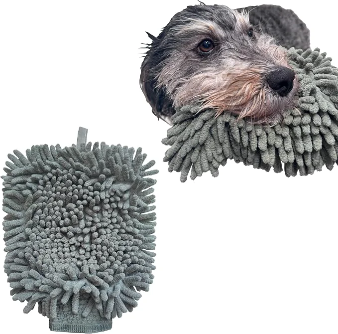 Smart SPOT Clean Paws Chenille Microfiber Dog Towel Mitt Prestigious