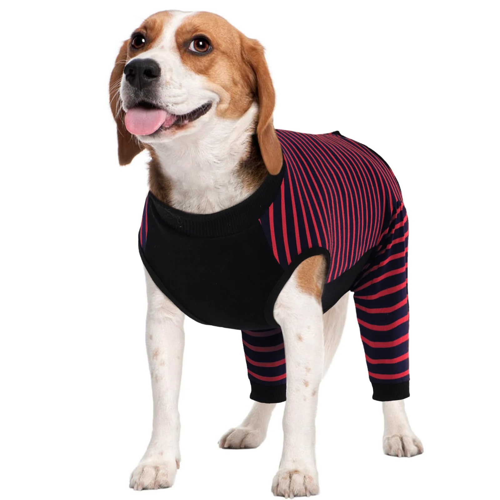 Natural Kuoser Dog Recovery Suit for Back Legs - Soft Surgical Sleeve to Stop Licking Red M Dependable