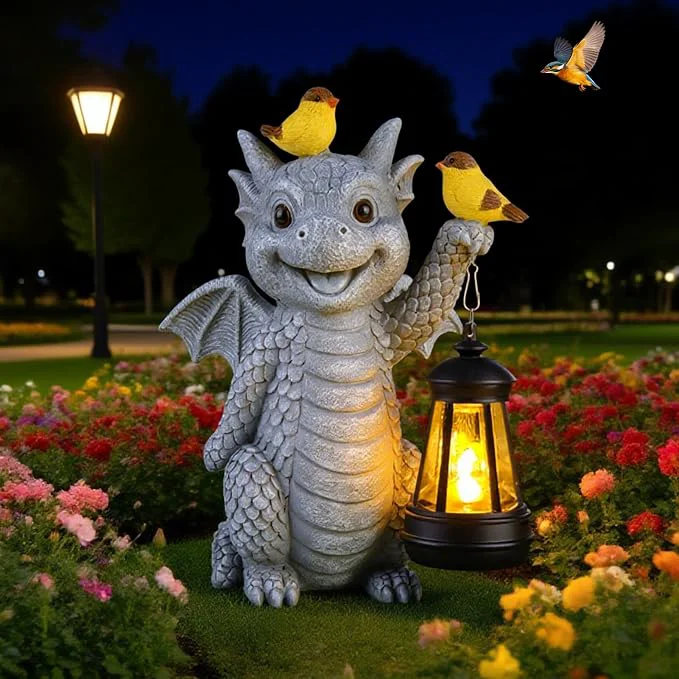 Safe ILLUMINEW Solar Dragon Garden Statue Powerful