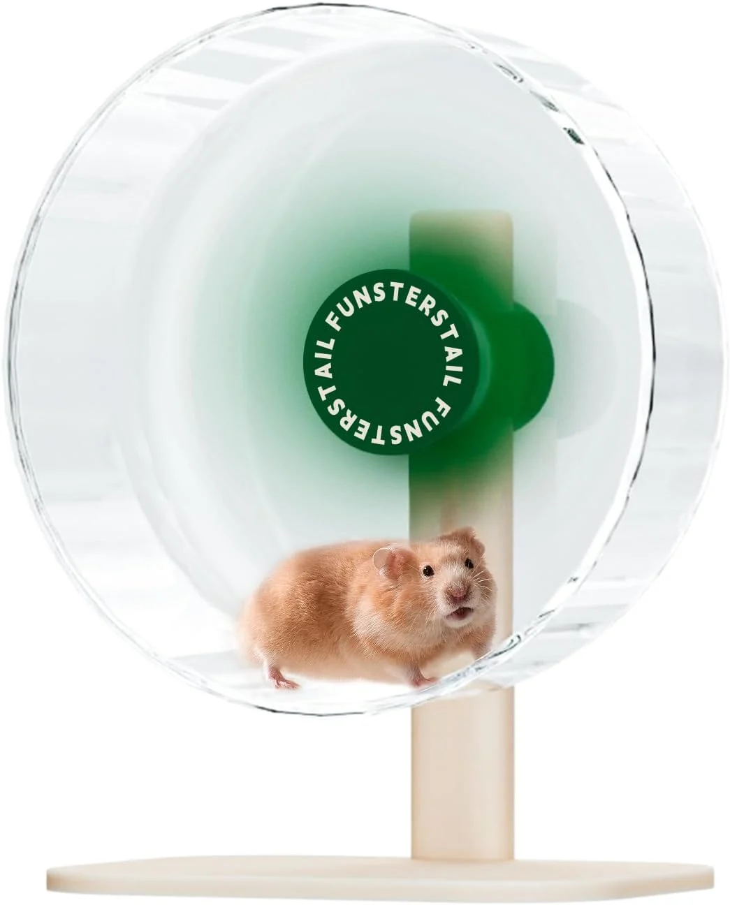Advanced Super Silent Hamster Wheel 10.4 Inch Magnetic Large Rat Wheel for Chinchilla Gerbil Guinea Pig Cat Mouse Sugar Glider and Dwarf Syrian Hamster Accessories Avocado Green Top-Quality