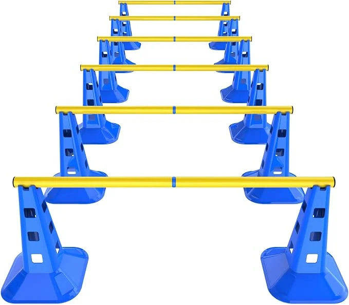 Trendy Dog Agility Hurdle Cone Set Adjustable Height Dog Agility Course Dependable