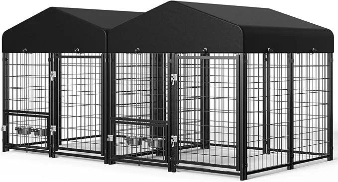 Innovative 2PCS Dog Kennel Outdoor Outside Dog Kennel Reusable