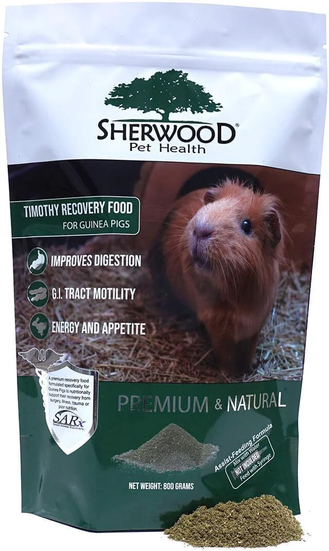 Advanced Sherwood Pet Health Guinea Pig Timothy Recovery Food 800g . Grain Soy . Great Taste That Guinea Pigs Love with Motility Herbs. High-Grade