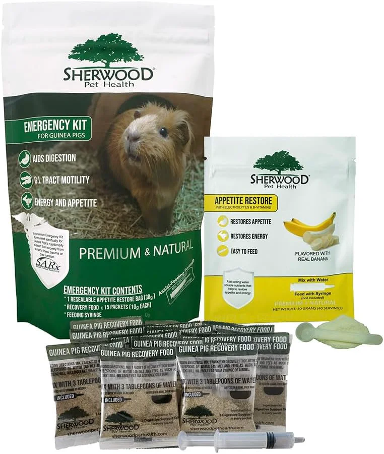 First-Class Sherwood Pet Health Guinea Pig Emergency Kit Small with Timothy Recovery Food and Appetite Restore in Stay-Fresh Packets Carefully Designed