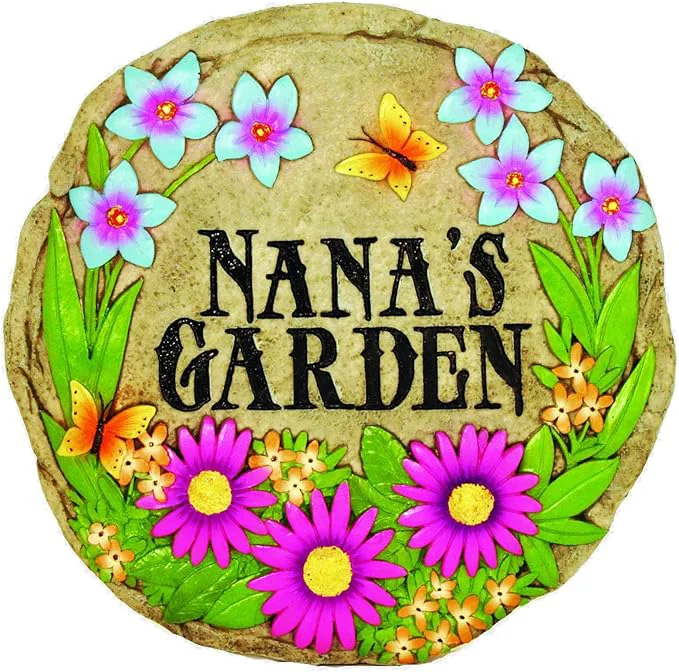 Luxury Spoontiques - Garden Décor - Nana's Garden Stepping Stone - Decorative Stone Healthy