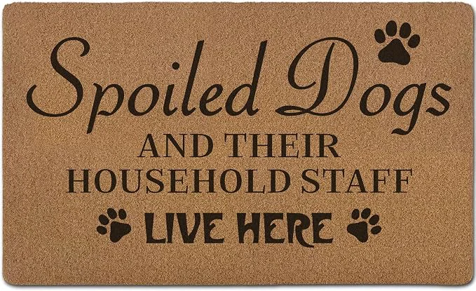 Trusted Funny Spoiled Dog Door Mats Dog Mat Next-Generation