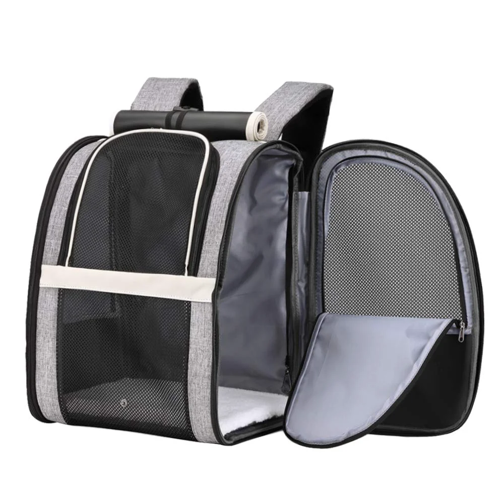 Modern Texsens Pet Carrier Backpack with Window Blind for Small Cats Dogs Ventilated Travel Carrier Certified