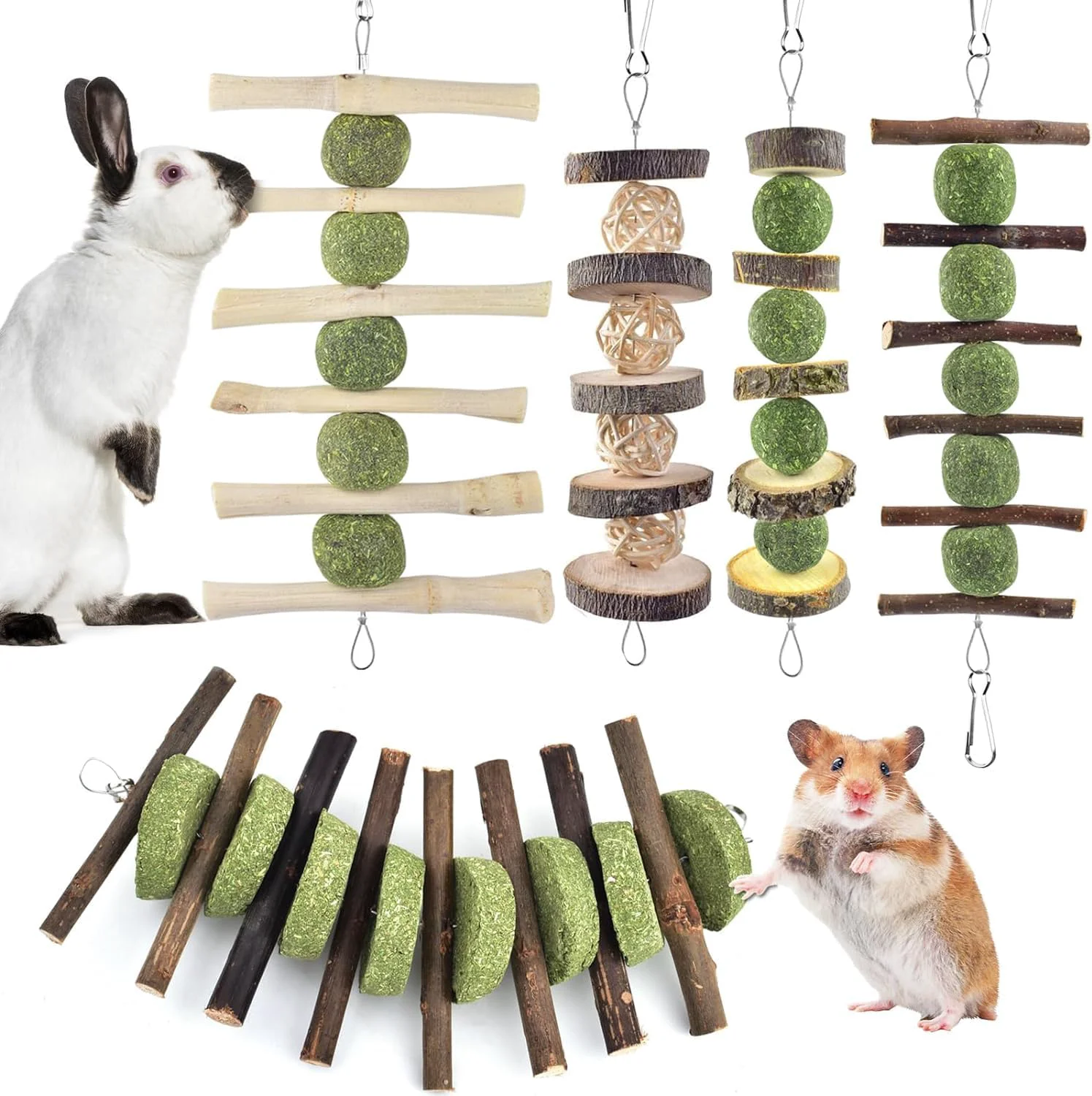 Innovative ERKOON Bunny Chew Toys Rabbit Chew Toys for Teeth High-End