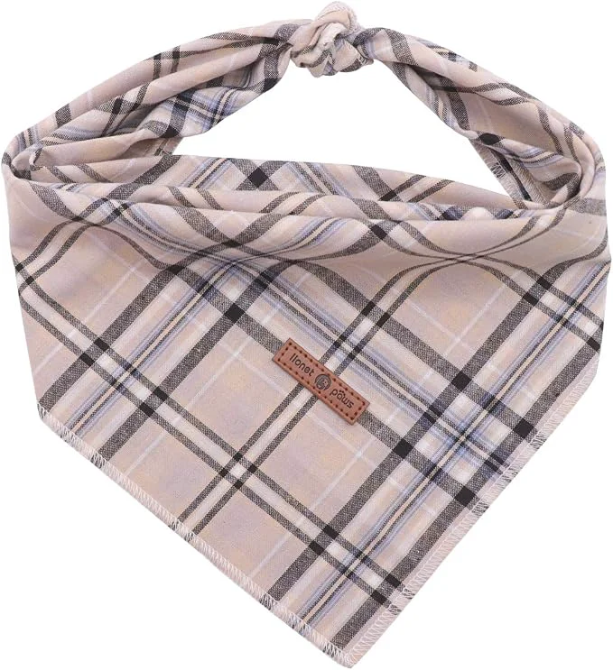 Refined Lionet Paws Dog Bandana Washable Cotton Handkerchief Scarf Triangle Bandana Exceptional