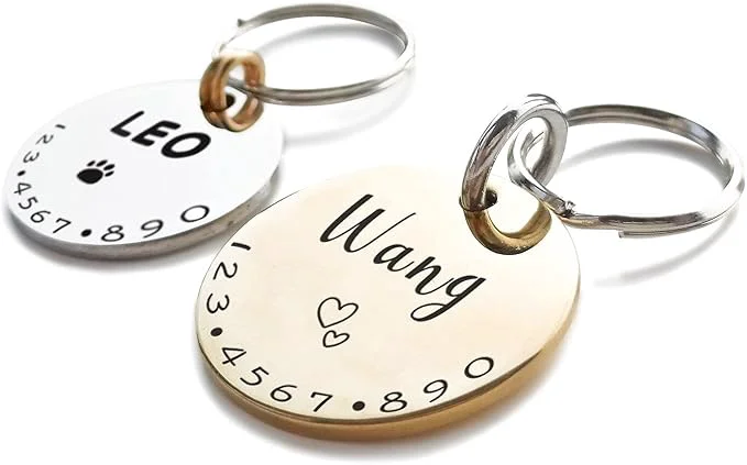 Sophisticated Cats Dogs ID Tags Personalized Lovely Symbols Pets Collar Name Accessories Contemporary