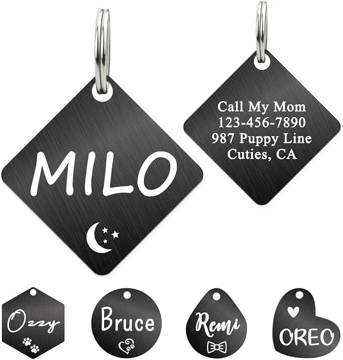 Authentic Ultra Joys Dog ID Tag Custom Dog Tag Personalized Cat Tag Pet ID Tag Official