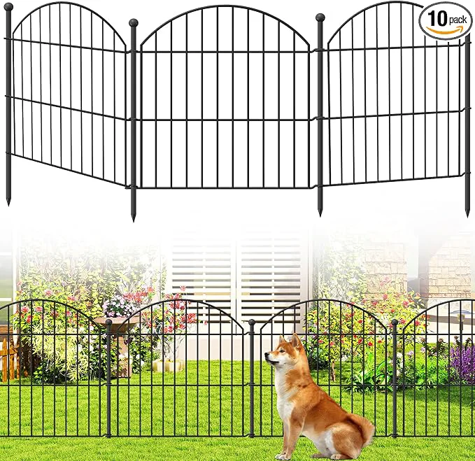 Smooth Decorative Garden Fence 24in x20ft 10 Pack No Dig Fence Animal Barrier Verified