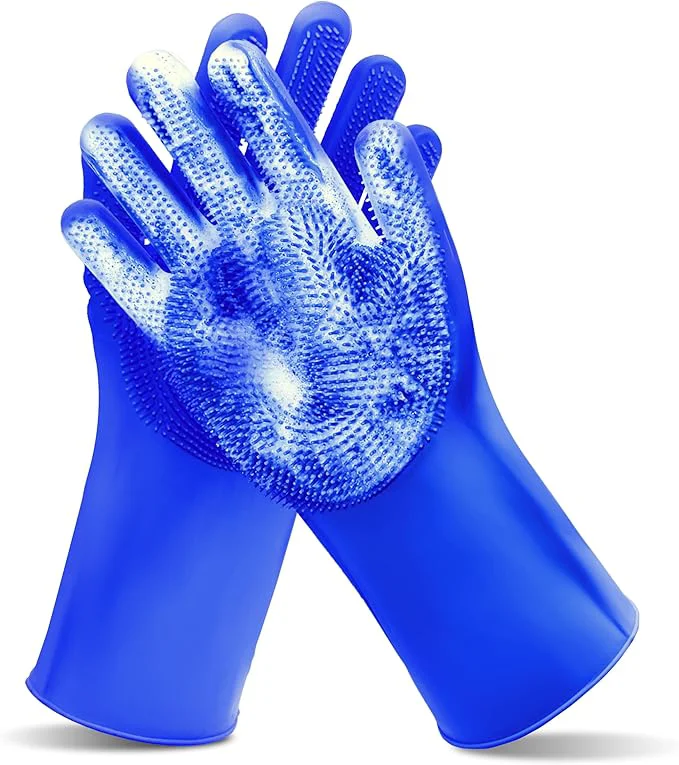 Expertly Made Pet Grooming Gloves—Heat Resistant Dog Washing Gloves Comfortable