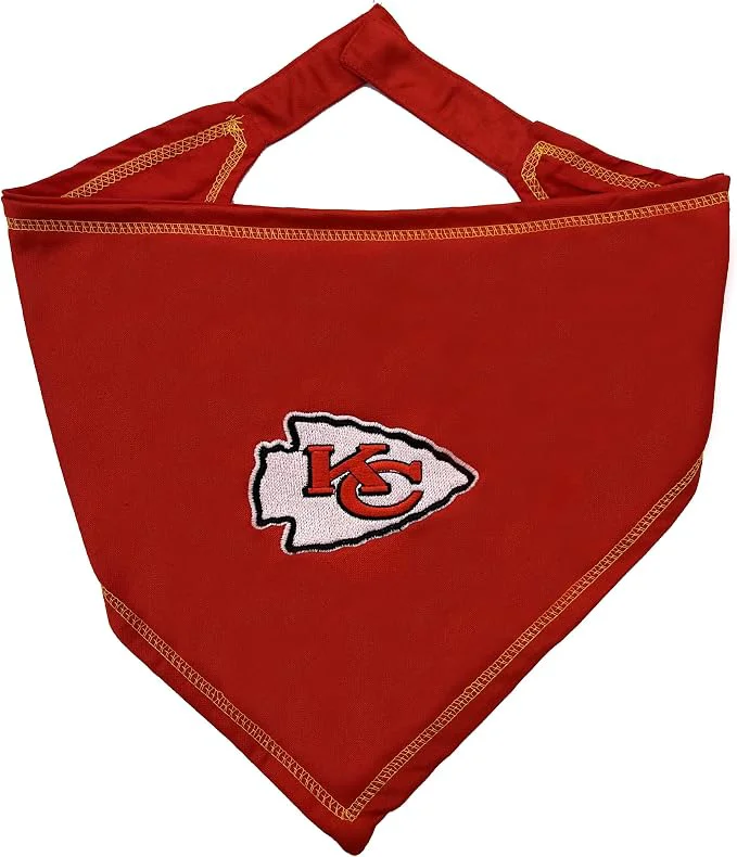 Efficient Pets First NFL Kansas City Chiefs TIE Bandana Small Medium. Dog Bandana Scarf Outstanding