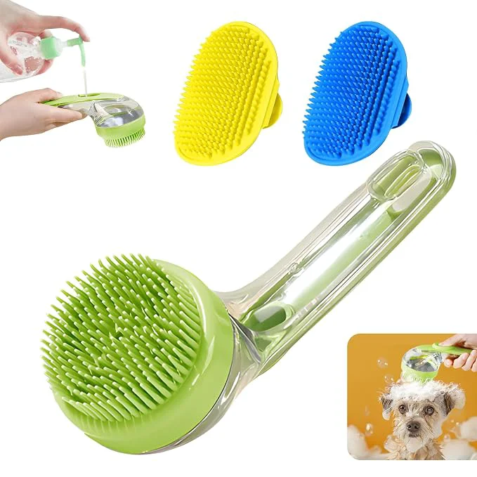 Unique 3Pcs Dog Bath Brush Dog Scrubber Powerful