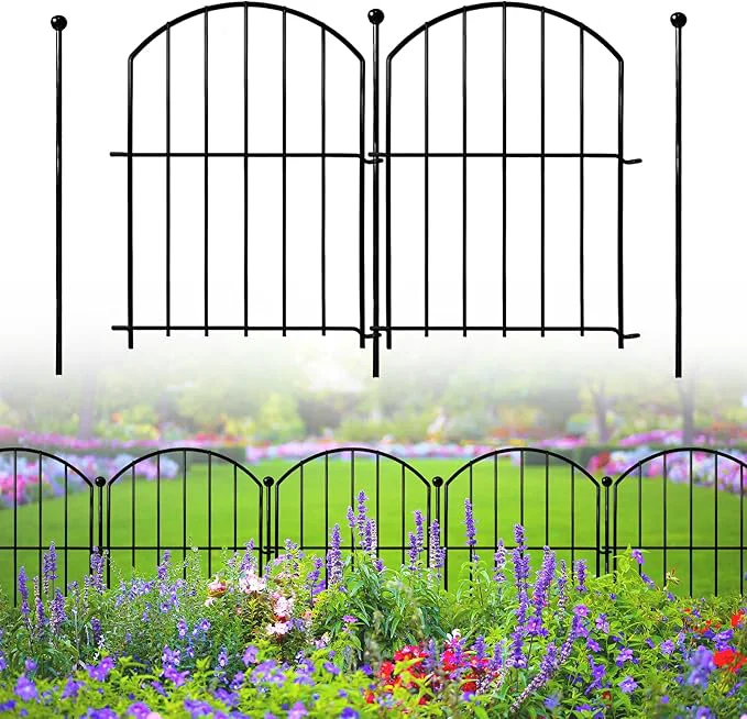 Genuine Decorative Garden Fence 17inx13in 26 Pack Rustproof Metal No Dig Fence Animal Unique