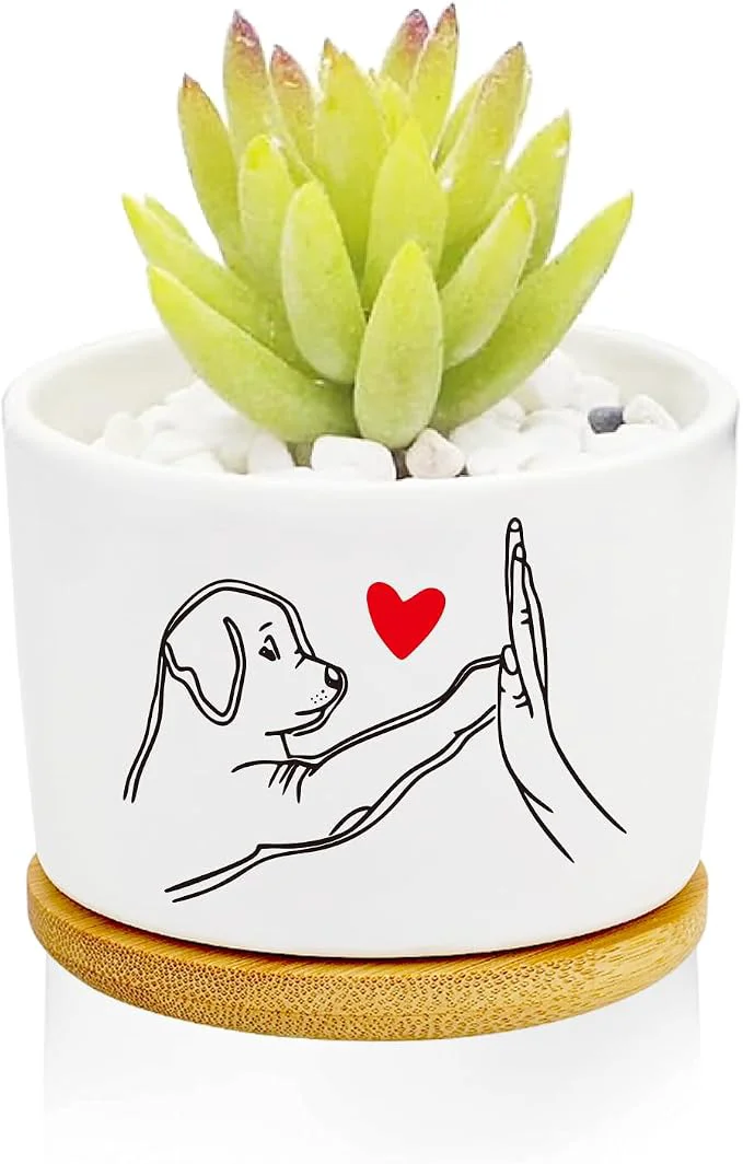 Certified Window Garden Dog Planter Pots Dog Gifts Smooth