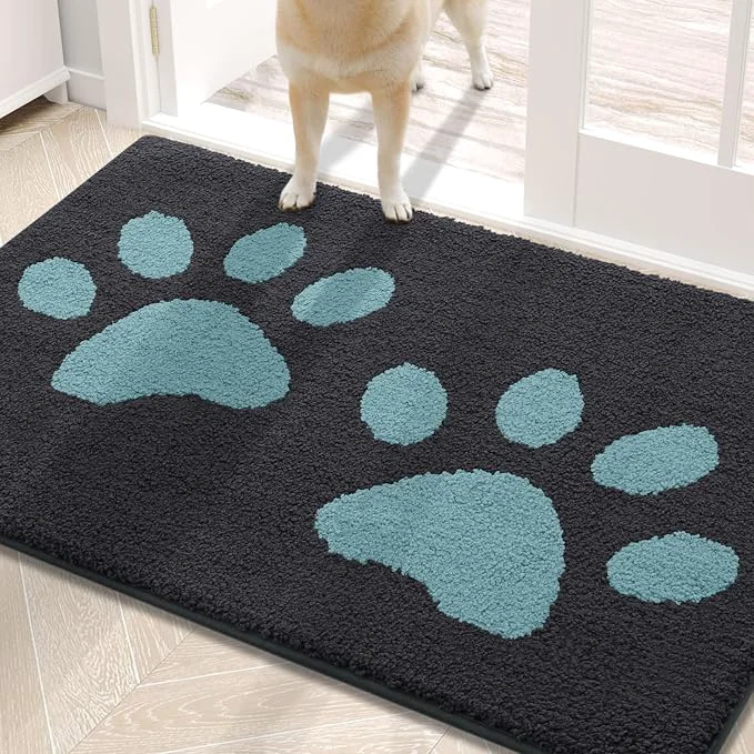 Selected Buganda Dog Door Mat for Muddy Paws Absorbent Dirt Trapper Washable Indoor Smooth