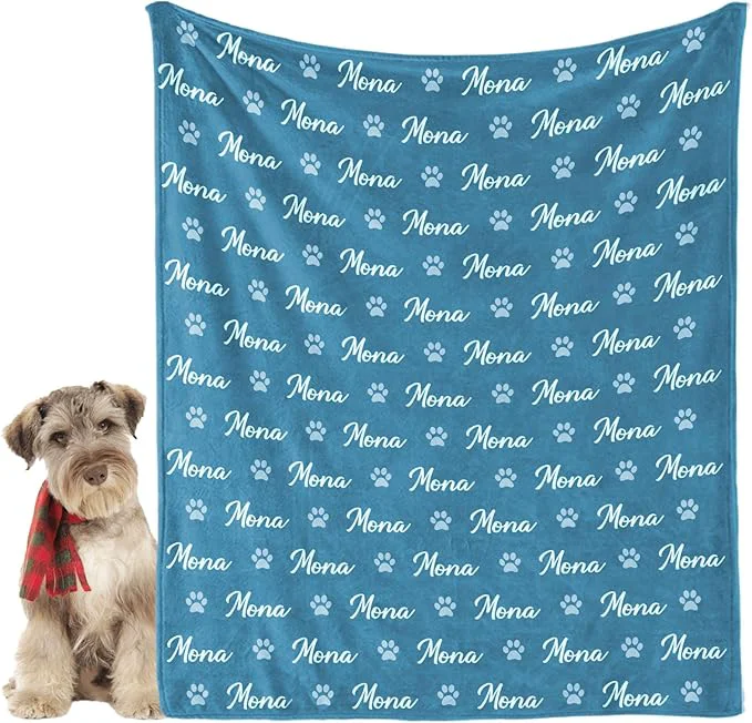 User-Friendly Personalized Dog Blanket Customized Pet Blankets Genuine
