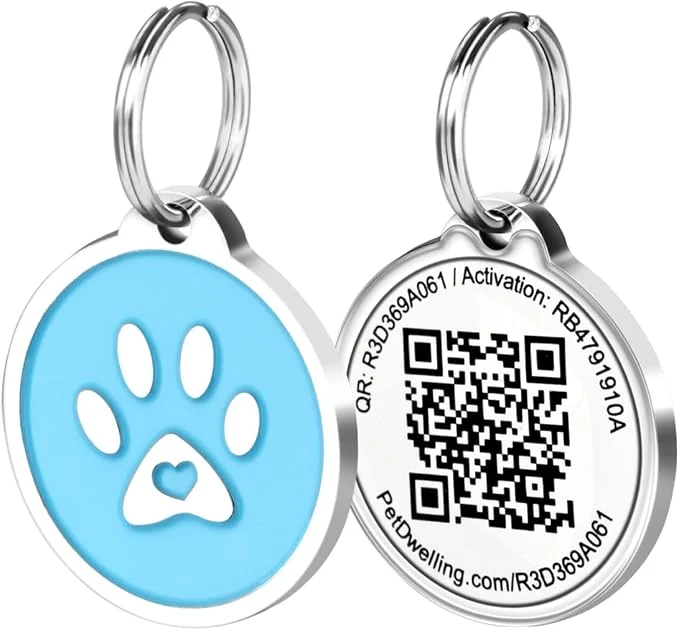 Unique Pet Dwelling QR Code Pet ID Tag – Smart Dog Cat ID Tags Advanced