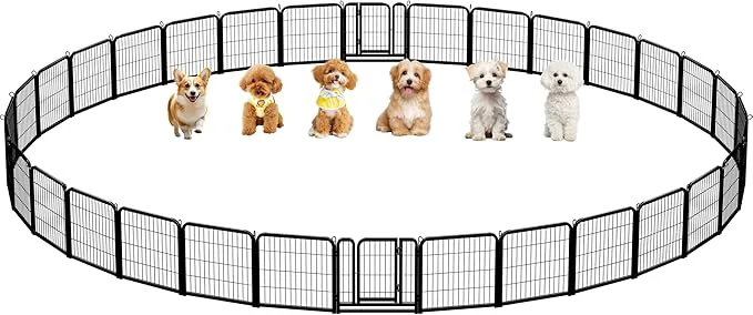 Casual Yaheetech Dog Playpen Outdoor 24 inch 32 Panels Dog Pen Indoor Heavy Duty Sustainable