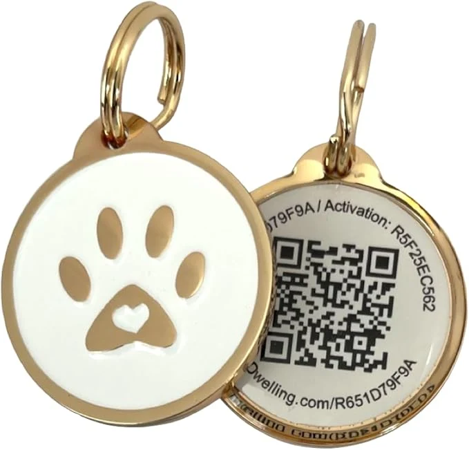 Solid Pet Dwelling QR Pet Tag – Easy Scan Instant Location Alerts Pet Profile Original Design