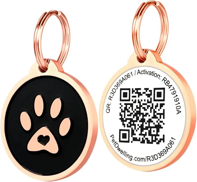 Enhanced Pet Dwelling QR Code Pet ID Tag – Smart Dog Cat ID Tags First-Class