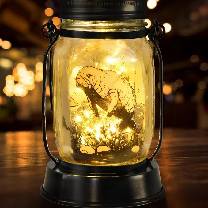 Superior kyoryuger Manatee Gifts for Women Men Manatee Lovers Solar Lantern Mom Birthday Practical